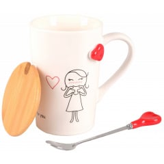 Чашка Led Love Is D 360 мл Белый (7133177) Самбор