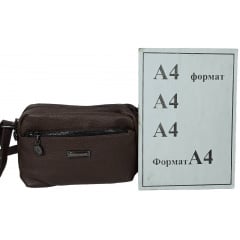 Сумка жіноча на плече Borsacomoda 25x17x10 см Темно-коричневий (2860821059) Київ