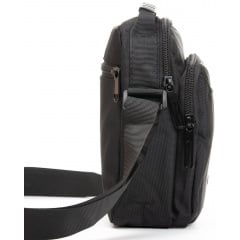 Сумка мужская через плечо LANPAD 15x20x9 см Черный (LAN3730 black) Шостка