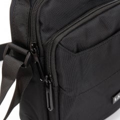 Сумка мужская через плечо LANPAD 15x20x9 см Черный (LAN3730 black) Шостка