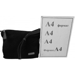 Сумка жіноча наплічна Borsacomoda 20x11x29 см Чорний (2860023316) Київ