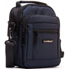 Сумка чоловіча на плече LANPAD 15x19x8 см Синій (2569363646) Косів