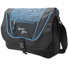 Сумка через плечо Semi Line 9 35x27x10 см Black Blue (7156) Сарны