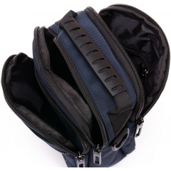 Сумка мужская на плечо LANPAD 15x19x8 см Синий (2569337158) Червоноград