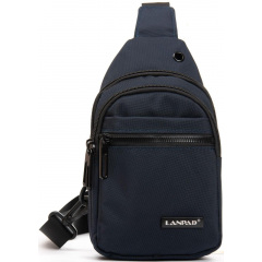 Сумка мужская через плечо LANPAD 14x20x8 см Синий (2618939663) Хмельницкий
