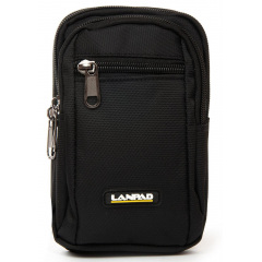 Сумка чоловіча LANPAD 11x17x6 см Чорний (LAN6195 black) Червоноград