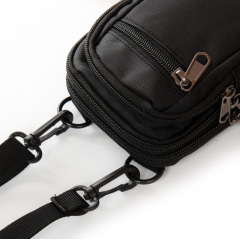 Сумка чоловіча LANPAD 11x17x6 см Чорний (LAN6195 black) Червоноград