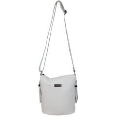 Жіноча сумка на плече Borsacomoda 25x22x11 см Білий (2694291098) Київ