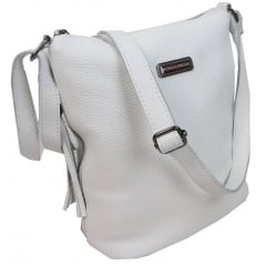 Жіноча сумка на плече Borsacomoda 25x22x11 см Білий (2694291098) Київ