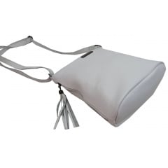 Жіноча сумка на плече Borsacomoda 25x22x11 см Білий (2694291098) Київ