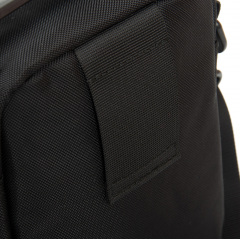 Сумка чоловіча через плече LANPAD 20x8x15 см Чорний (LAN7685 black) Кременчук