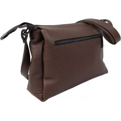 Сумка жіноча наплічна Borsacomoda 31x19.5x9 см Темно-коричневий (2860029529) Київ