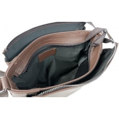 Сумка жіноча наплічна Borsacomoda 31x19.5x9 см Темно-коричневий (2860029529) Київ