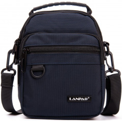 Мужская сумка на плечо LANPAD 15x19x8 см Синий (2569318106) Иршава