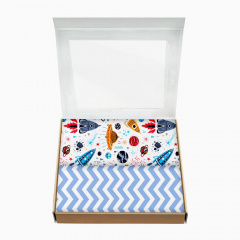 Набор пеленок COSAS SPACE Бязь 80х100 см 2 шт. Цумань