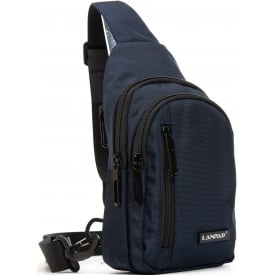 Мужская сумка через плечо LANPAD 15x20x8 см Синий (2619409999)