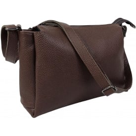 Сумка жіноча наплічна Borsacomoda 31x19.5x9 см Темно-коричневий (2860029529)