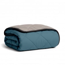 Покривало стьобане двостороннє COSAS OCEAN SAND CS10 170x220 см Бежево-блакитний