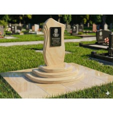 Елітний пам'ятник для чоловіка мармуровий піщаник