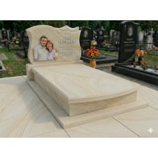 Комплект великого подвійного пам'ятника мармуровий піщаник