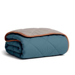 Покривало стьобане двостороннє COSAS TAUPE STONE CS2 110x140 см Бежево-блакитний Київ