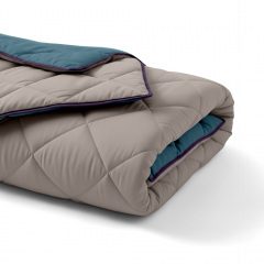 Покривало стьобане двостороннє COSAS TAUPE STONE CS5 160x220 см Бежево-блакитний Київ