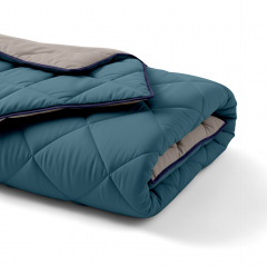 Покривало стьобане двостороннє COSAS OCEAN SAND CS4 210x240 см Бежево-блакитний Тернопіль