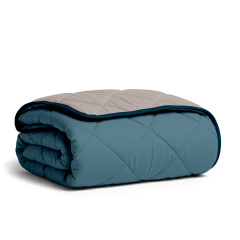 Покривало стьобане двостороннє COSAS TAUPE STONE CS9 150x220 см Бежево-блакитний Київ