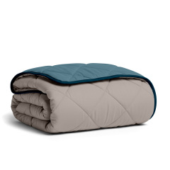 Покривало стьобане двостороннє COSAS TAUPE STONE CS9 240x260 см Бежево-блакитний Київ