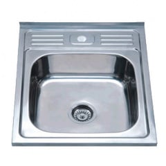 Кухонна мийка накладна Zerix Z5060-06-160E satin (ZX1611) Київ