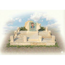 Меморіальний комплекс для чоловіка "Скала 3" піщаник