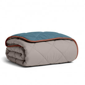 Покривало стьобане двостороннє COSAS TAUPE STONE CS7 110x140 см Бежево-блакитний