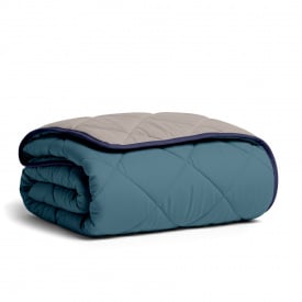 Покрывало стеганное двухстороннее COSAS OCEAN SAND CS4 160x220 см Бежево-голубой