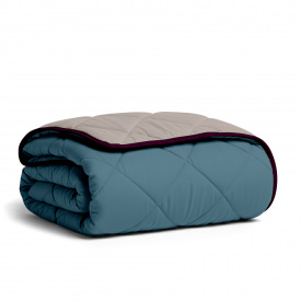 Покривало стьобане двостороннє COSAS OCEAN SAND CS3 200x230 см Бежево-блакитний