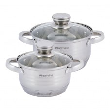 Набор кастрюль Kamille Серебристый 4 предмета KM-4914