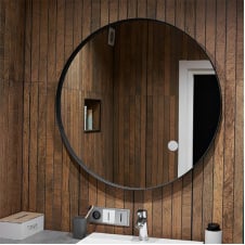 Дзеркало Global Glass ML-2 в чорній рамі, 900х900