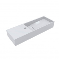 Умивальник Miraggio Toni 650 R, miramarble, білий глянцевий