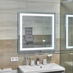 Дзеркало Global Glass MR-1 800х800, з LED-підсвічуванням Біла Церква