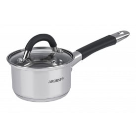 Ківш з кришкою Ardesto Gemini 0,8 л Сріблястий AR1908SS