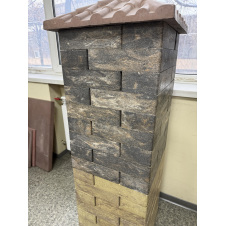 Кирпич облицовочный пустотелый ECOBRICK колор микс гладкий