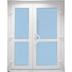 Входная дверь 1400x2100 мм двухстворчатая монтажная ширина 70 мм профиль WDS Ekipazh Ultra 70