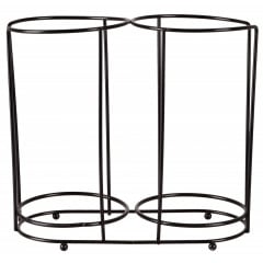 Набір чашок на підставці Limited Edition Point 400 мл 4 шт Біло-сірий (7123376) Київ