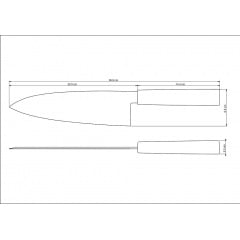 Нож для суши TRAMONTINA SUSHI, 203 мм (6408243) Свесса