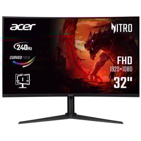 Монитор 31.5" Acer XZ320QW0bmiiphx UM.JX0EE.005 Black (7199617)