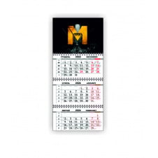 Календар квартальний настінний Vivay 2026 METRO 30x65 см Різнокольоровий (hub_gqkv0t)