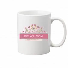 Чашка Vivay I love you mom 330 мл Белый (hub_73aq09)