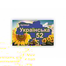 Табличка адресная Vivay 40x25 см Разноцветный (hub_qr2a0r)