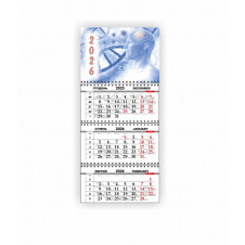 Календарь квартальный настенный Vivay 2026 Медицинский 30x65 см Разноцветный (hub_aone30)