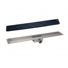 Трап лінійний для душу Qtap Taurus FD800 (BLA) з чорною решіткою 800 мм (QTTAU80048906)