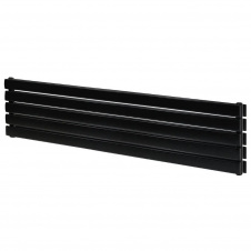 Горизонтальний дизайнерський радіатор Arttidesign Livorno ІІ G 5/340/2000/50 чорний матовий